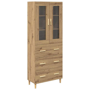 vidaXL Highboard avec tiroirs chêne artisan 69,5 x 34 x 180 cm