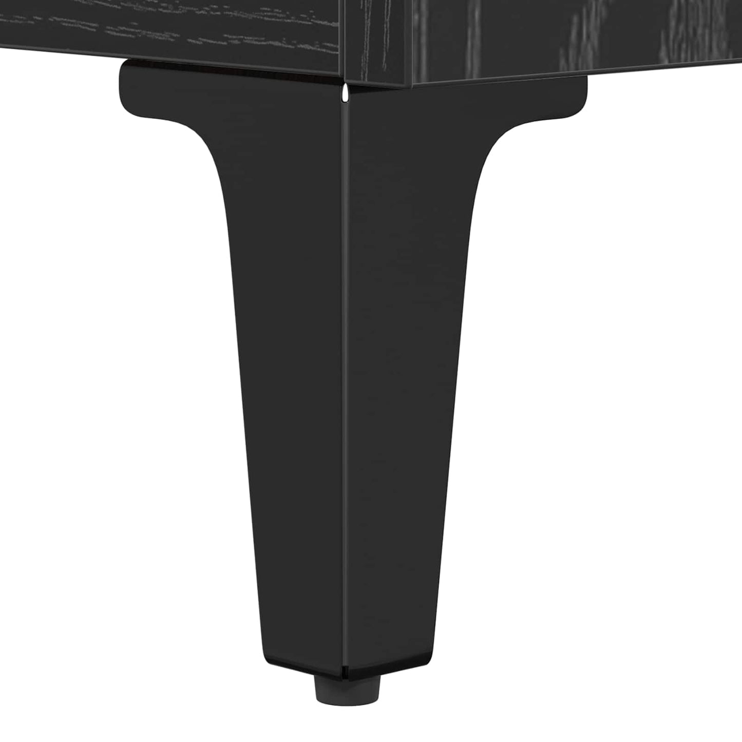 vidaXL Buffet haut noir aspect chêne 69,5 x 34 x 180 cm Bois d'ingénierie