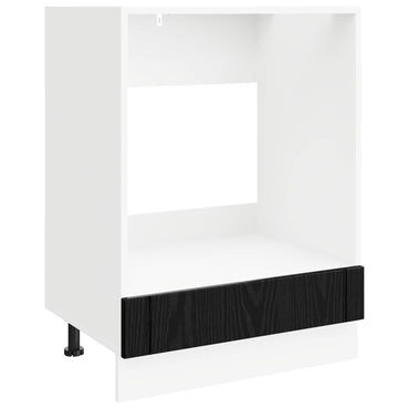 vidaXL Küchenschrank Schwarz Eichen-Optik 60 x 46 x 81,5 cm