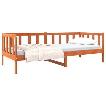 vidaXL Bettrahmen Wachsbraun 80 x 200 cm Massives Kiefernholz
