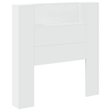 vidaXL Kopfteil mit Regal Weiß 100 x 16,5 x 103,5 cm Holzwerkstoff