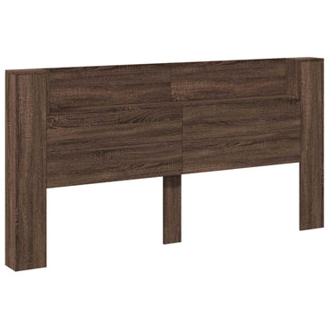 vidaXL Kopfteil Braun Eichen-Optik 200 x 16,5 x 103,5 cm Holzwerkstoff