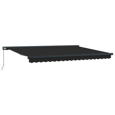 vidaXL Einziehbare Markise Anthrazit und Grau 400 x 300 cm