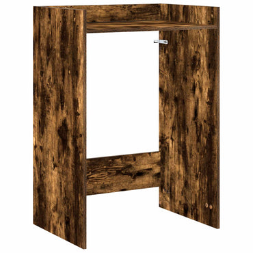 vidaXL Waschmaschinen-Schrank Geräucherte Eiche 67,5 x 48 x 97 cm