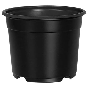 vidaXL Blumentopf 100 pcs Schwarz Ø 15 x 12,5 cm Kunststoff