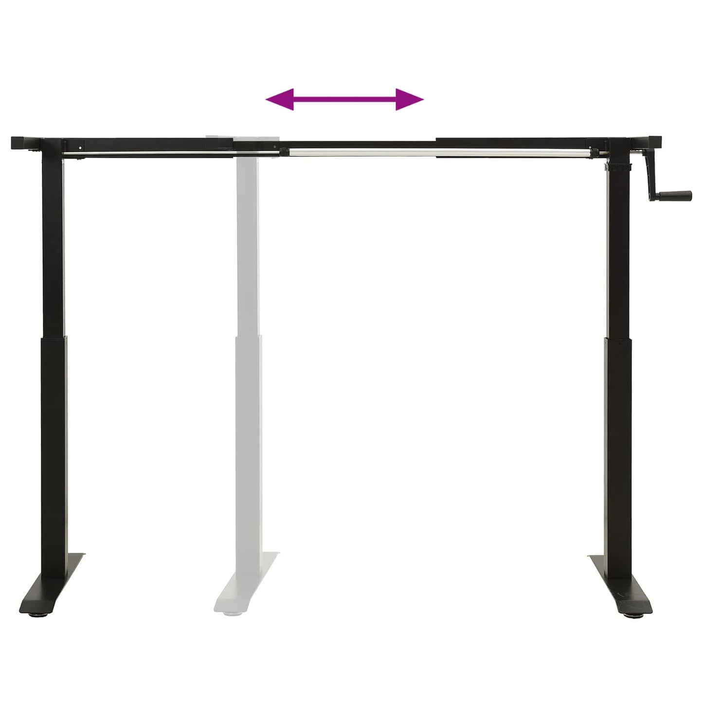 vidaXL Schreibtisch Schwarz und Natur 140 x 60 cm Massivholz Eiche