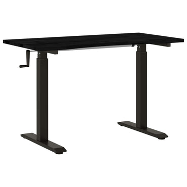 vidaXL Schreibtisch mit Speicher Schwarz und Dunkelbraun 120 x 60 cm