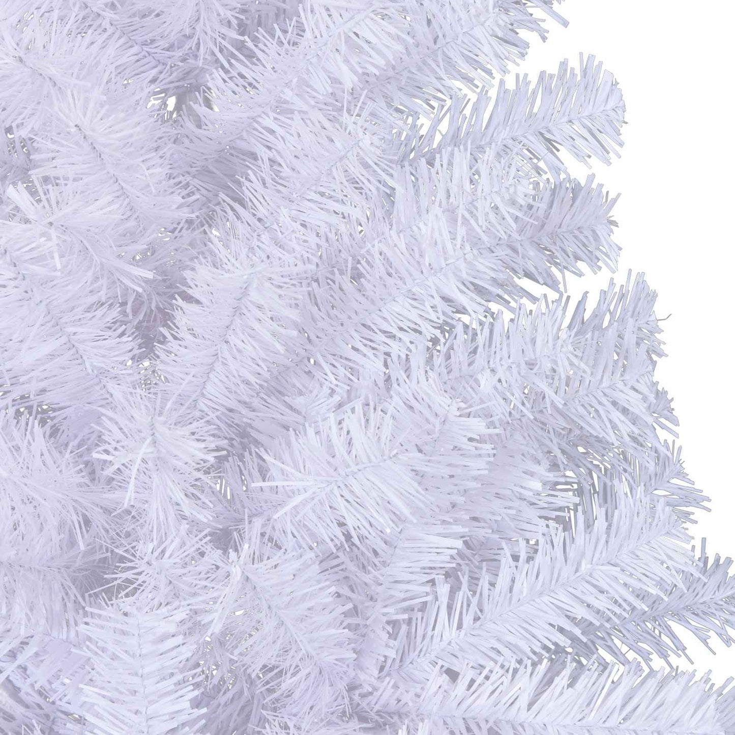 vidaXL Künstlicher Weihnachtsbaum Weiß 240 cm PVC und Stahl