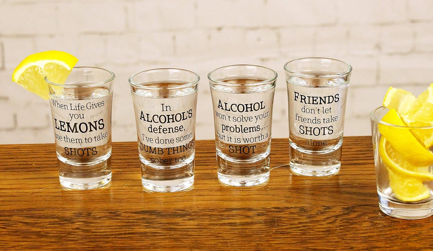 Lillian Rose Party-Schnapsgläser, 4er-Set