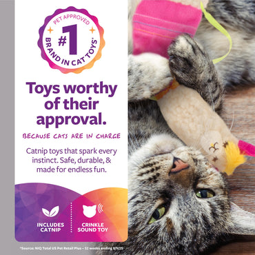 SmartyKat Leggy Llama Katzenminze Knisterndes Plüsch-Kickspielzeug für Katzen, Weicher, schlaffer Körper zum Raufen und für Hasentritte für Katzen und Kätzchen