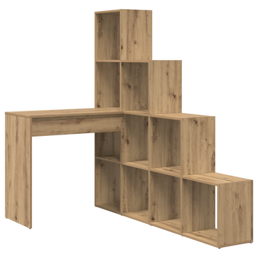 vidaXL Bureau d'angle Chêne artisan 101,5 x 149,5 x 149,5 cm