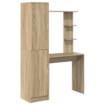 vidaXL Schreibtisch 2 pcs Sonoma-Eiche