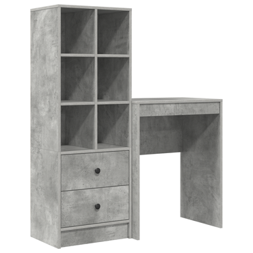 vidaXL Bureaux avec tiroirs 2 pcs Gris béton