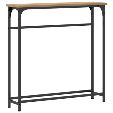 vidaXL Konsolentisch Artisan-Eiche 75 x 19,5 x 75 cm Holzwerkstoff