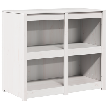 vidaXL Küchenschrank Warmes Weiß 106 x 55 x 92 cm Massives Kiefernholz