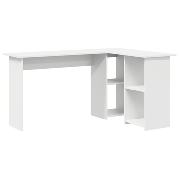vidaXL Schreibtisch mit Regal Weiß 142 x 102 x 73 cm Holzwerkstoff