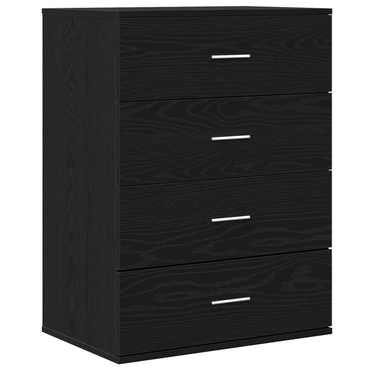 vidaXL Sideboard Schwarz Eichen-Optik 60 x 39 x 80 cm Holzwerkstoff