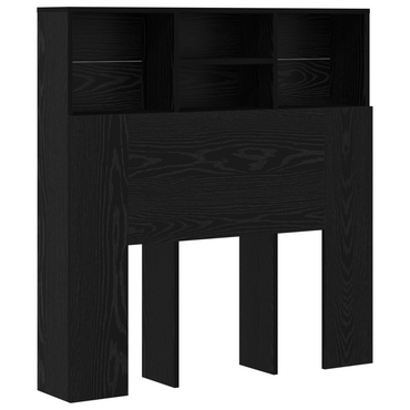 vidaXL Kopfteil Schrank Schwarz Eichen-Optik 100 x 19 x 103,5 cm