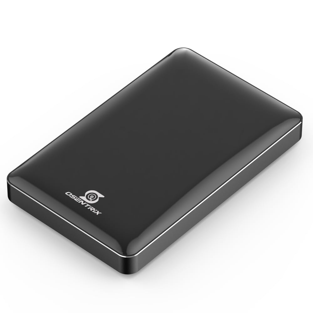 OSENTRiX O1-BK 1 TB USB 3.0 Tragbare externe Festplatte im Taschenformat (für Windows, MacOS, Xbox, PS)