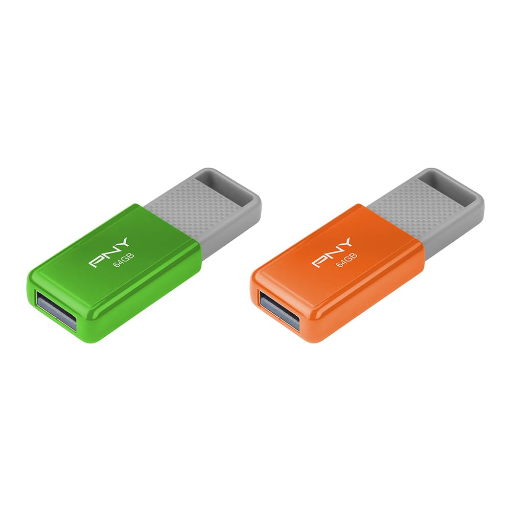 PNY 64 GB USB 2.0 Flash-Laufwerk 2er-Pack