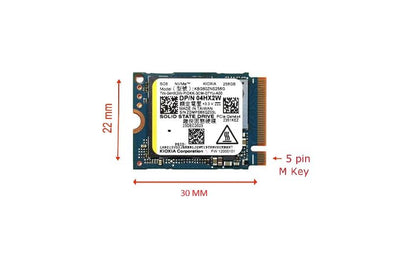 Original Kioxi 256 GB M.2 PCI-e NVMe Gen4x4 SSD Internes Solid-State-Laufwerk 30 mm 2230 Formfaktor M-Key Steam Deck