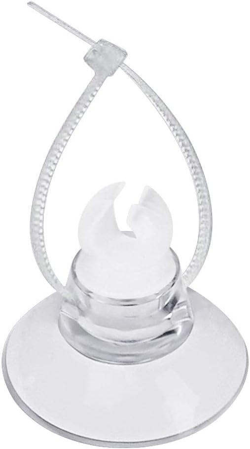 Pawfly 20er-Pack Aquarium-Saugnapf mit Clips und verstellbaren Kabelbindern, Kabel, Aquarienzubehör zum Befestigen von Moos, Luftschläuchen, Dekorationen, Garnelennestern und Reptilien-Hängematten 