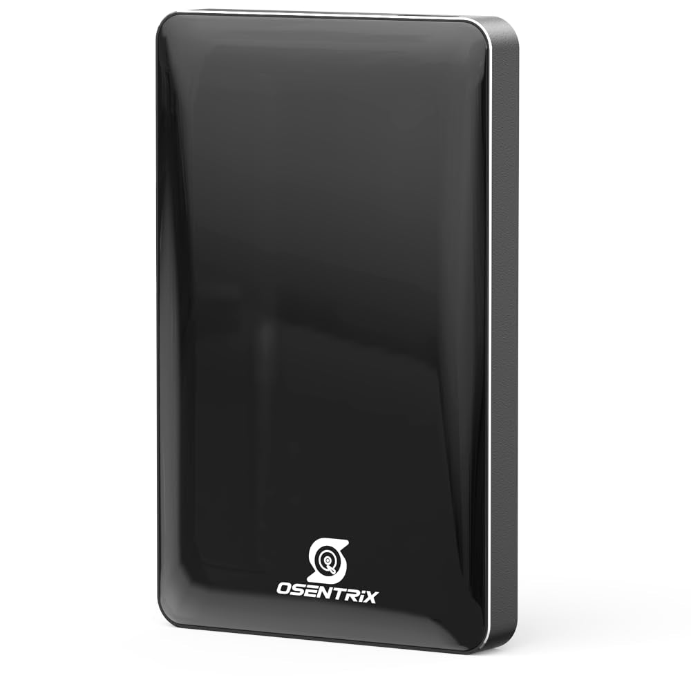 OSENTRiX O1-BK 1 TB USB 3.0 Tragbare externe Festplatte im Taschenformat (für Windows, MacOS, Xbox, PS)