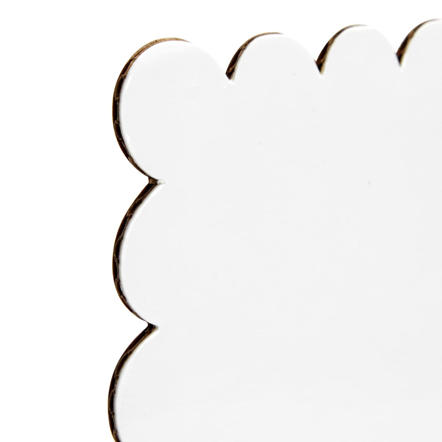 Rechteckige Kuchenplatte „Sparkle and Bash“ – 14 x 10 Zoll, weiße Folie, 25er-Packung – Stabile Papierbasis mit gewelltem Rand für Desserts und Cupcakes – Kuchenplatten im Viertelblechformat