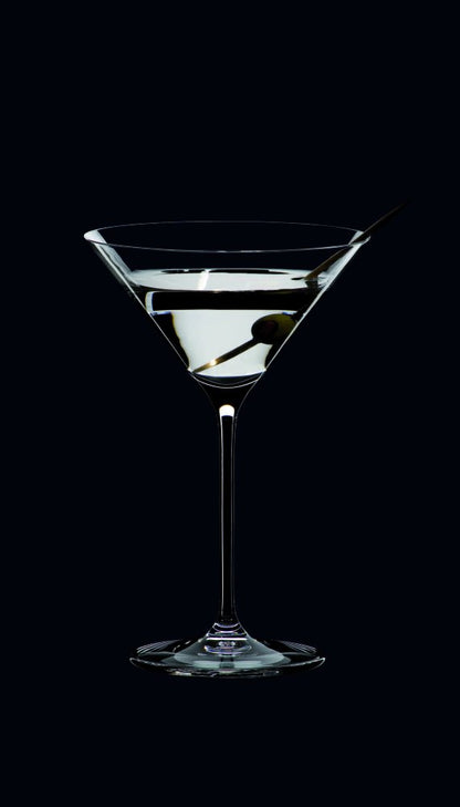 Riedel Vinum XL Martinigläser (2er-Set), mundgeblasene Kristall-Martinigläser mit Stiel – elegante Cocktailgläser für die Bar, 280 ml, maschinenwaschbar