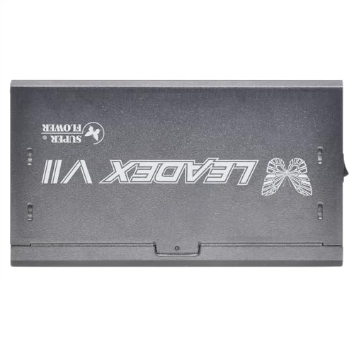 Super Flower Leadex VII XG 1300W 80+ Gold, Cybenetics Platinum, Vollmodular, ATX 3.1 &amp; PCIe 5.0, mit 12VHPWR-Kabel (2x 8-Pin - 16-Pin-Anschlusskabel), Netzteil, FDB-Lüfter, SF-1300F14XG, Schwarze Version