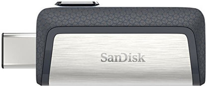 SanDisk 128 GB 2er-Pack Ultra Dual Drive USB Typ-C (SDDDC2-128G-G46) im Bundle mit (1) Everything But Stromboli Lanyard