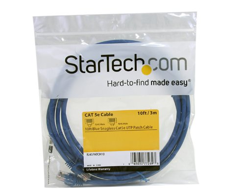 StarTech.com Cat5e Ethernet-Kabel 3 m – Blau – Patchkabel – Knickfreies Cat5e-Kabel – Netzwerkkabel – Ethernet-Kabel – Cat 5e-Kabel – 3 m