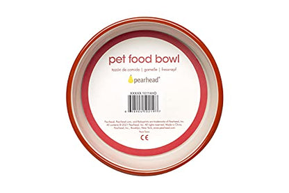 Pearhead Ceramic Bowl, Holds 2 Cups, Cute Whisker-Friendly Dish with Cat Face Design, Non-Slip, Microwave and Dishwasher Safe, Small/Medium