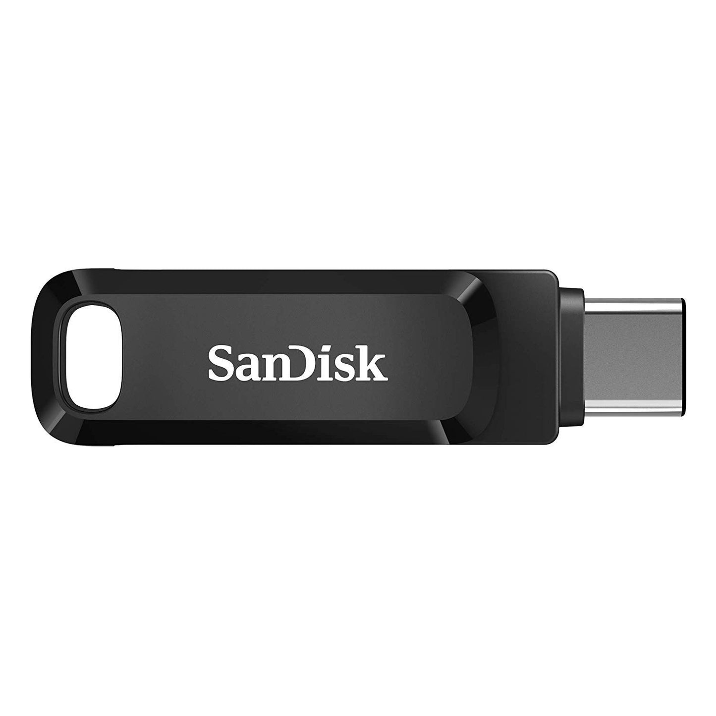 SanDisk Ultra Dual Drive Go USB Typ A &amp; Typ-C 128 GB Flash-Laufwerk für Smartphones, Tablets &amp; Computer – High-Speed ​​USB 3.1 USB-Stick (SDDDC3-128G-G46) im Bundle mit einem Everything But Stromboli Lanyard
