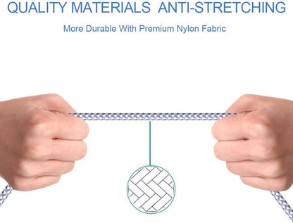 TAKAGI Lightning-Ladekabel für iPhone, [MFi-zertifiziert] 3er-Pack, 1,8 m langes, nylonummanteltes USB-Ladekabel, Highspeed-Übertragungskabel, kompatibel mit iPhone 14/13/12/11 Pro Max/XS Max/XR/XS/X/8/iPad