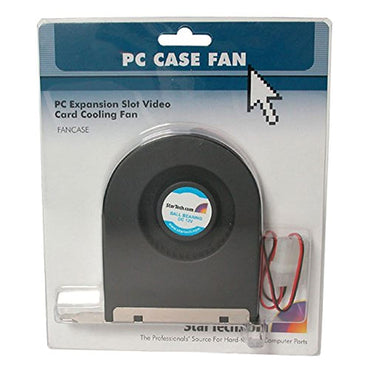 StarTech.com Erweiterungssteckplatz-Hecklüfter mit LP4-Anschluss (FANCASE), Schwarz, 1 Stück (1er-Packung)