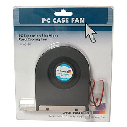 StarTech.com Erweiterungssteckplatz-Hecklüfter mit LP4-Anschluss (FANCASE), Schwarz, 1 Stück (1er-Packung)