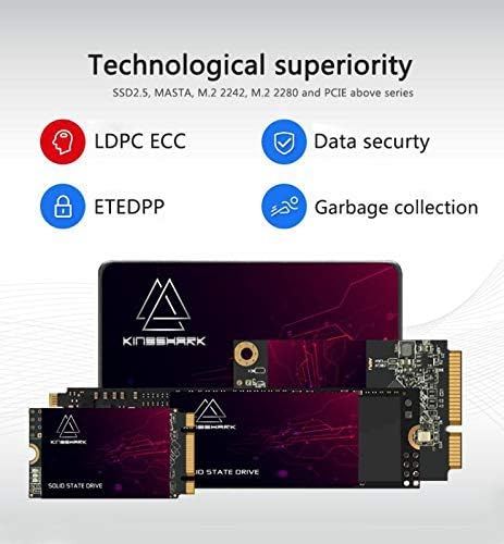 Kingshark M.2 2242 SSD 64GB Ngff Internal Solid State Drive High-Performance Hard Drive for Desktop Laptop SATA III 6Gb/s Includes SSD (64GB, M.2 224