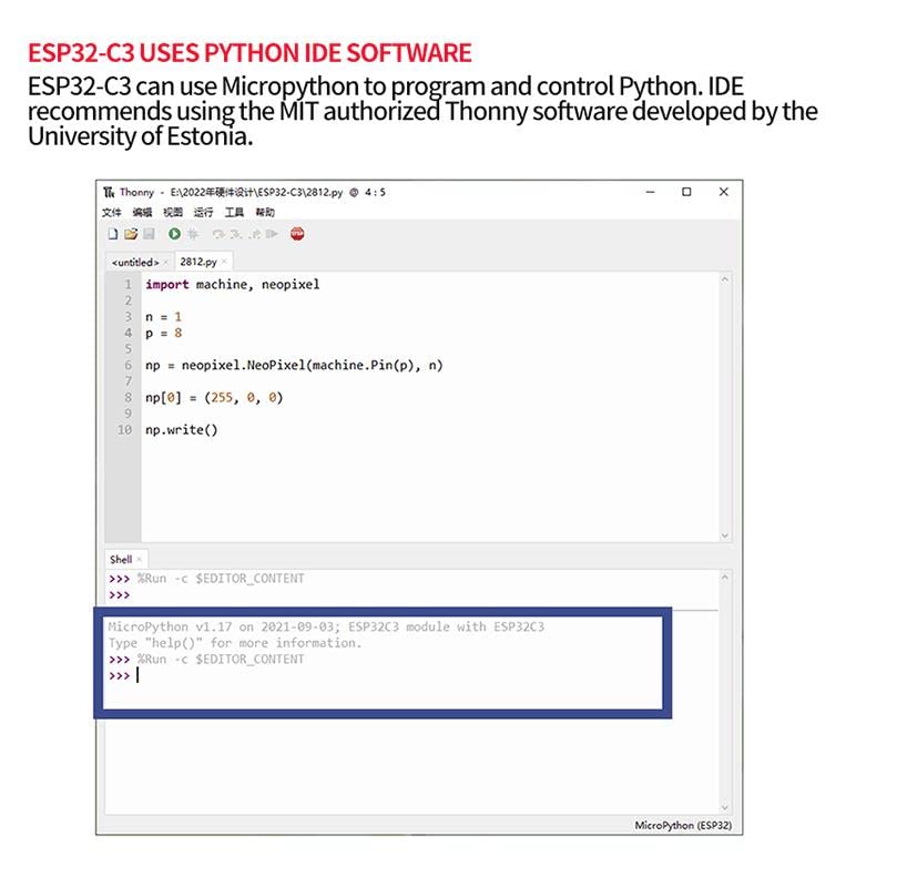 Teyleten Robot ESP32-S3-N8R2 ESP32-S3 Entwicklungsboard Wi-Fi + BLE MCU-Modul Integriert vollständige Wi-Fi- und BLE-Funktionen 3 Stück