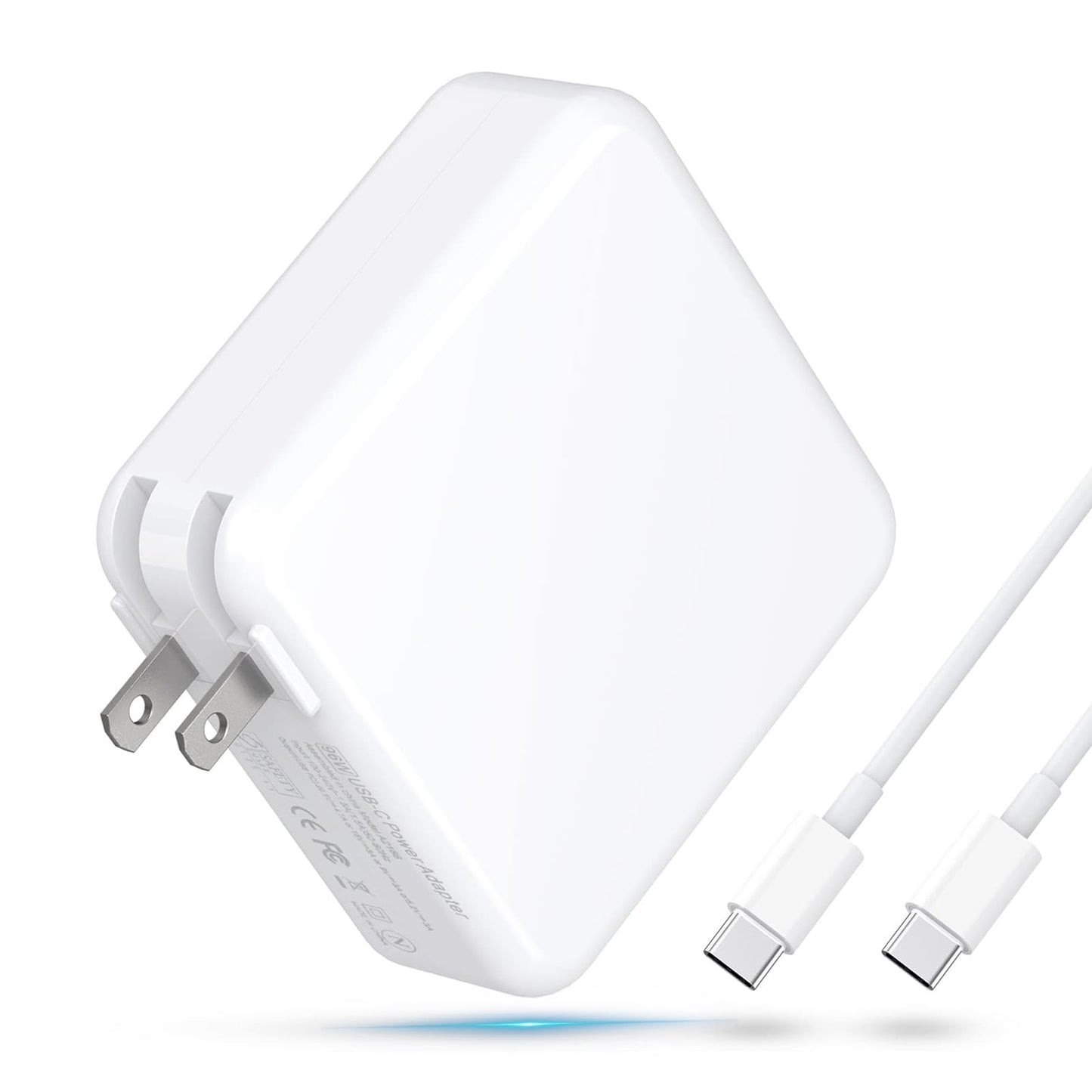 Ersatz-Ladegerät für MacBook Air, kompatibel mit MacBook Pro (100 W USB-C-Netzteil) für MacBook Pro 2022, 2021, 2020, 2019, 2018 (16, 15, 14, 13 Zoll) mit Schnellladefunktion und allen Laptops mit USB-C-Anschluss.