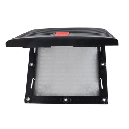 SXDOOL #803 Schwarzes 150x150mm Lüfterfilter-Set für Gehäuse, 120mm x 38mm AC/EC Lüfter, 115V/230V, staubdicht und wasserdicht