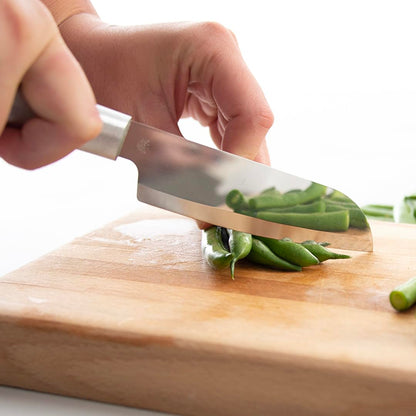 Rada Cutlery Küchenmesser (R140), 12 cm lange, hohlgeschliffene Klinge aus Edelstahl, hergestellt in den USA, silberner Griff