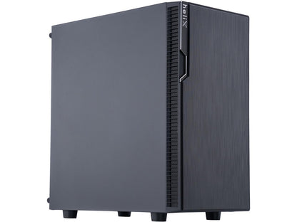 Rosewill FBM-X2-400-HELIX Micro-ATX Mini-Tower-PC-Gehäuse für Gaming und Büroanwendungen mit vorinstalliertem 400-W-Netzteil, Unterstützung für 240-mm-AIO-Wasserkühlung, 2x USB 2.0, 1x USB 3.0