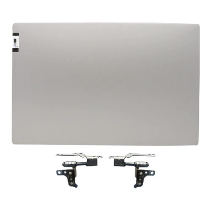Neue Ersatz-LCD-Abdeckung (Rückseite/Oberdeckel) mit Scharnieren für Lenovo Ideapad 5-15 5-15IIL05 5-15ARE05 5-15ITL05 Laptop AM1K7000300 5CB0X56071 AM1K7000100 5CB0X56524, Silber