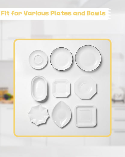 Kunststoff-Schüsselabdeckungen für Sauerteigbrot, mittelgroß, elastisch, Einweg-Lebensmittelfolie, passend für 23 cm Schüsseln, Duschhauben für Gärkörbe, Kunststoff-Lebensmittelabdeckungen, 100 Stück