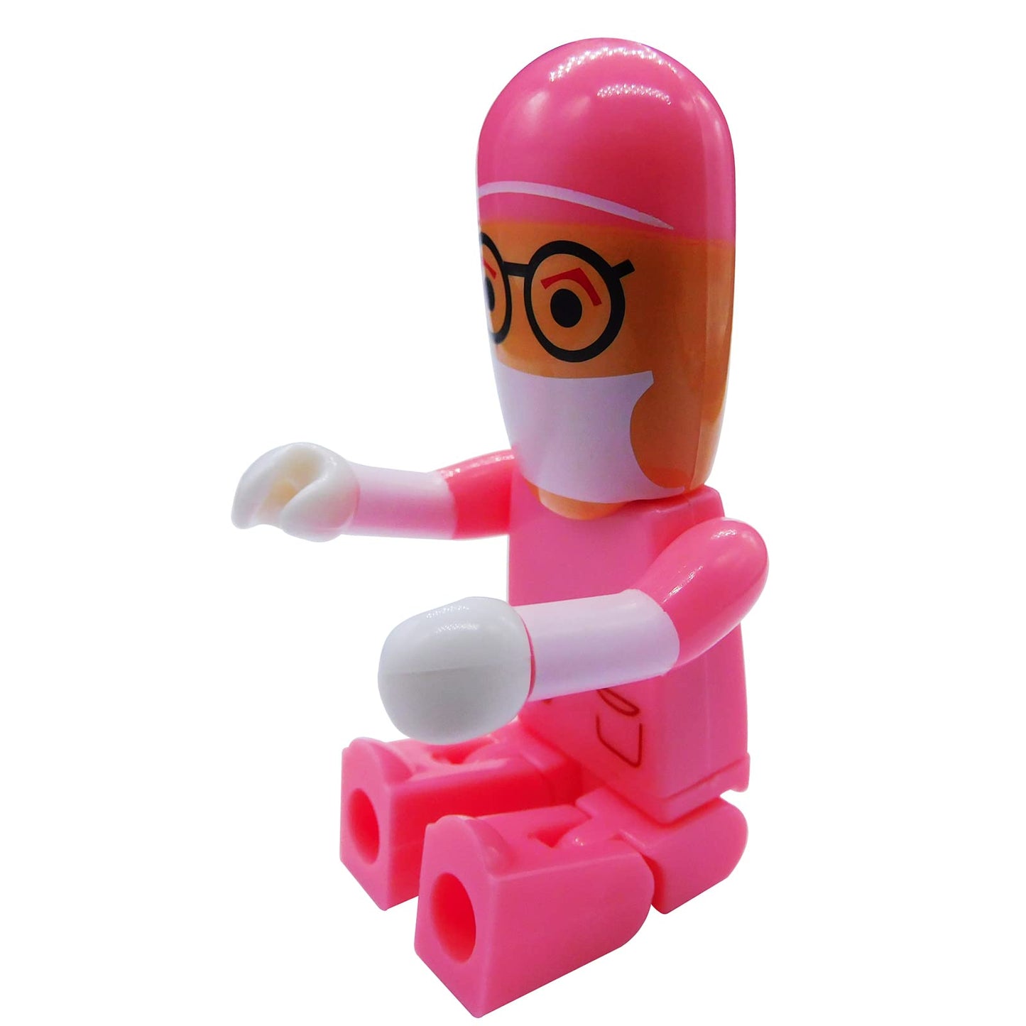 Krankenschwester &amp; Chirurg 64GB USB-Stick Speichersticks (Pink mit weißer Hand)