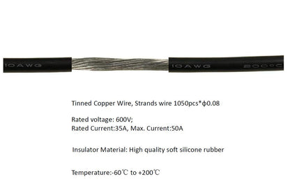 Solarmodul-Steckverbinder 10AWG, kompatibel mit MC-4 Solarstecker auf SAE-Adapter, PV-Verlängerungskabel für Wohnmobil- und Wohnwagen-Solarmodule, Batterieladegerät-Set mit zwei SAE-zu-SAE-Adaptern mit umgekehrter Polarität
