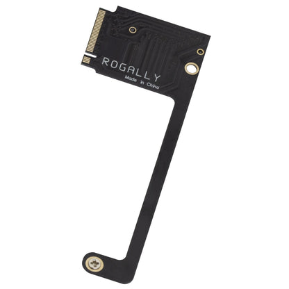 Suckoo SSD-Erweiterungskarte für Asus ROG Ally Handheld (2230 auf 2280) mit hoher Kapazität, NVMe M-Key NGFF M.2 PCIe 4.0/3.0 Gold Finger Adapter, 90°-Winkel, Schwarz