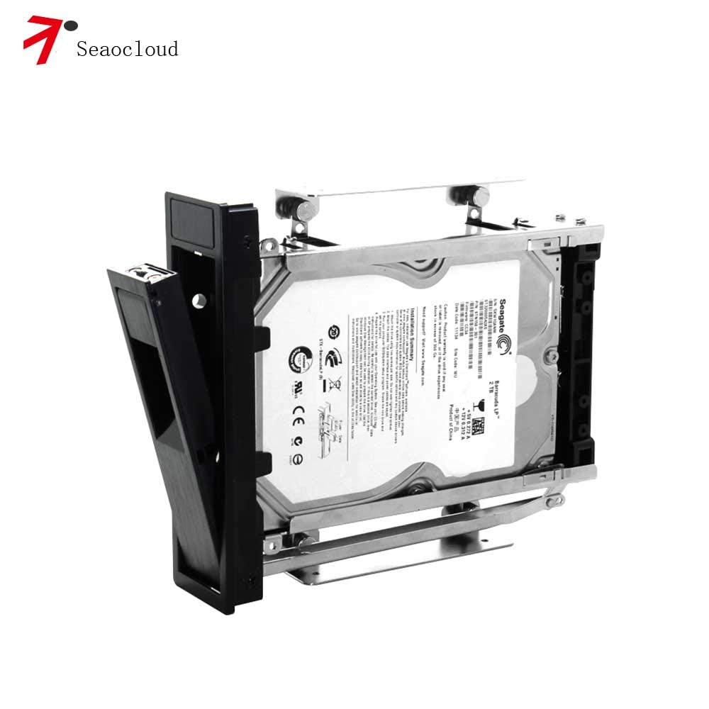 Seaocloud 5,25" Trayless Mobile Rack CD-ROM 3,5" Internal SATA Hard Drive Adapter