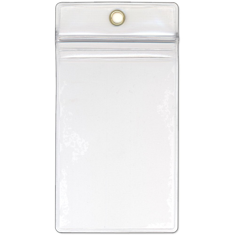 StoreSMART® USB-Stick-/Speicherkarten- und Visitenkartenhüllen, 5er-Pack – Reißverschluss oben und Aufhängeloch – kurze Seite offen (R3578ZIPS-FLASH-5)